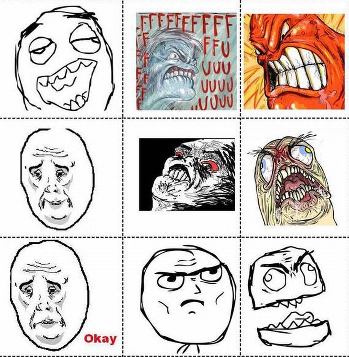 rage comics face list