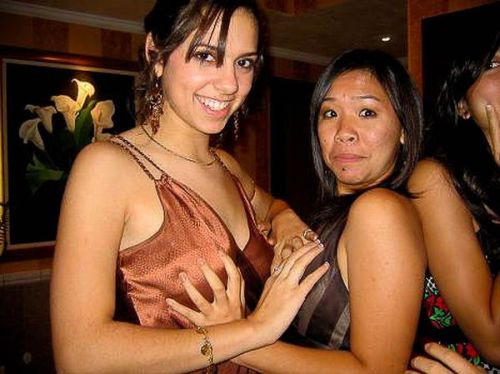 Girls Grabbing Boobs (95 pics)