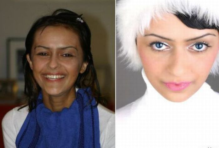 Girls Before and After Makeup (21 pics)