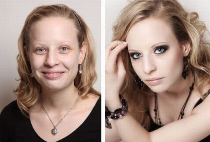 Girls Before and After Makeup (21 pics)