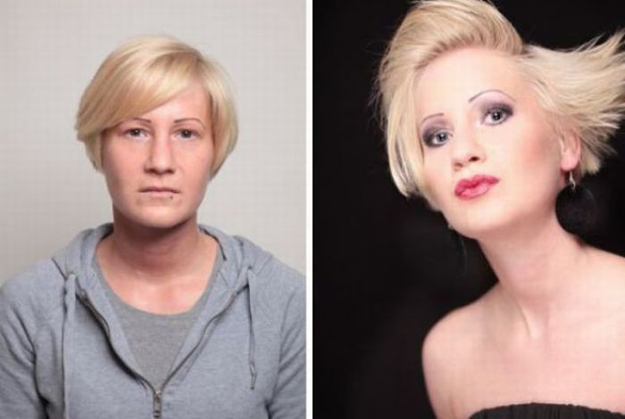 Girls Before and After Makeup (21 pics)