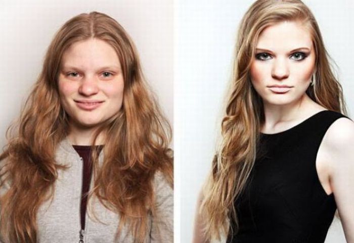 Girls Before and After Makeup (21 pics)