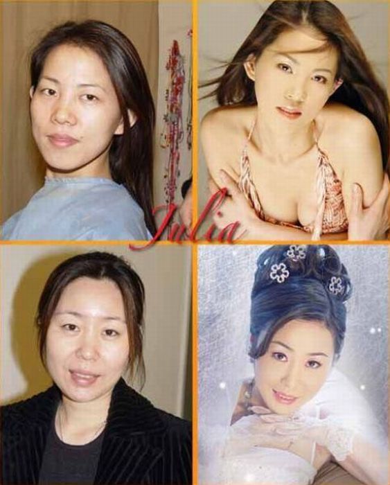 Girls Before and After Makeup (21 pics)