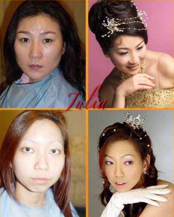 Girls Before and After Makeup (21 pics)