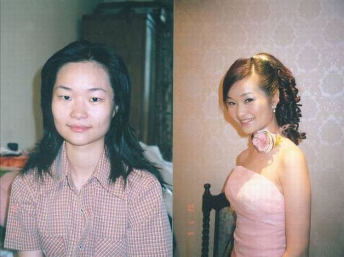 Girls Before and After Makeup (21 pics)