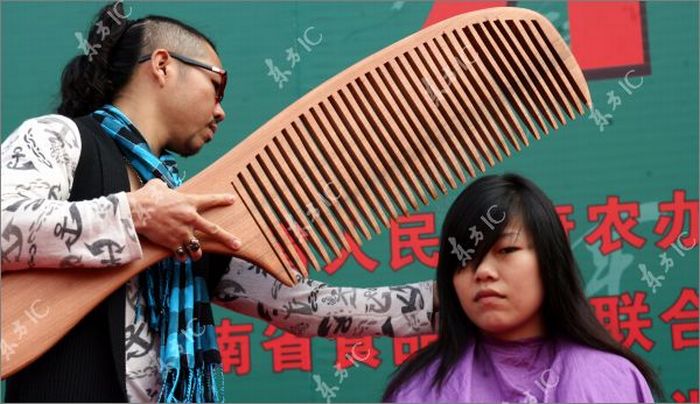 Giant Comb and Scissors (11 pics)