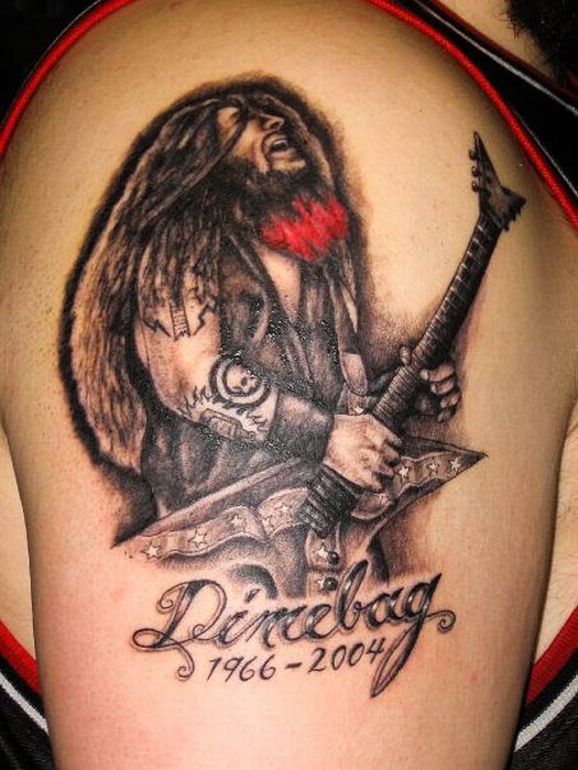 Dimebag Darrell Tribute Tattoos (100 pics)