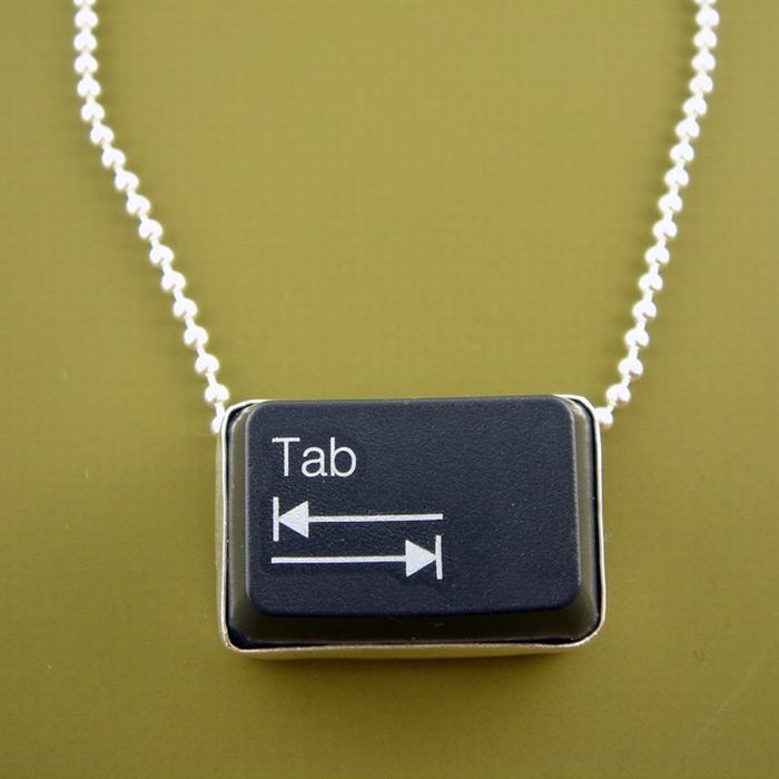 Jewelry Made in Form of Keyboard Keys (33 pics)