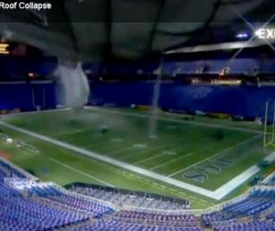 Metrodome Roof Collapses (11 pics + video)