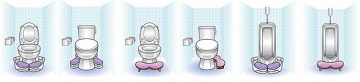Pee Without Noise Stool (4 pics)