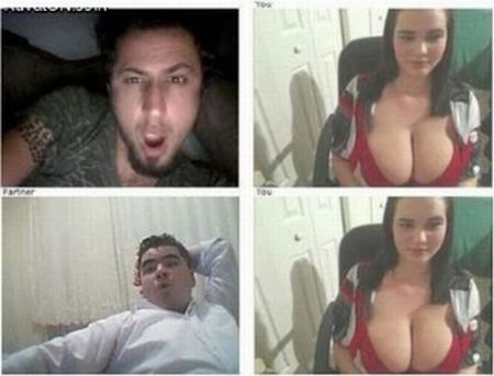 Girl with Big Boobs and Reactions of Men (16 pics)