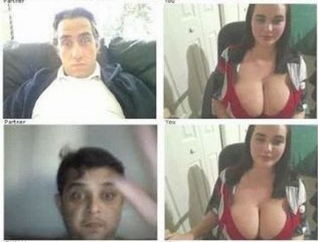 Girl with Big Boobs and Reactions of Men (16 pics)