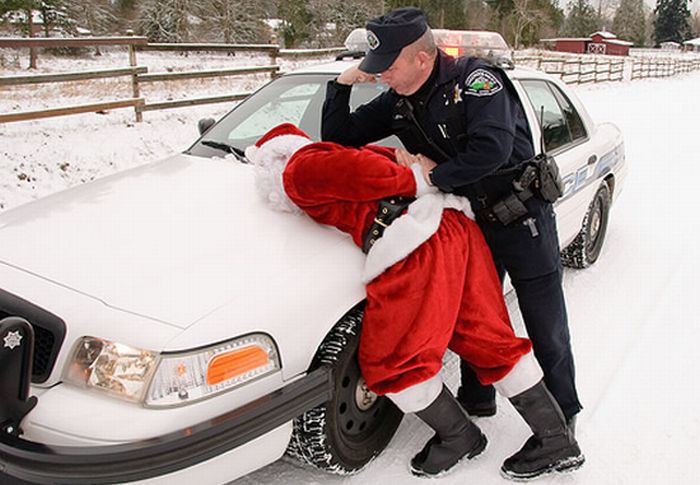 Santa Getting Arrested (14 pics)