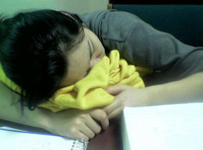 Sleeping in the Library (45 pics)