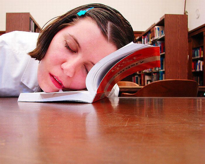 Sleeping in the Library (45 pics)