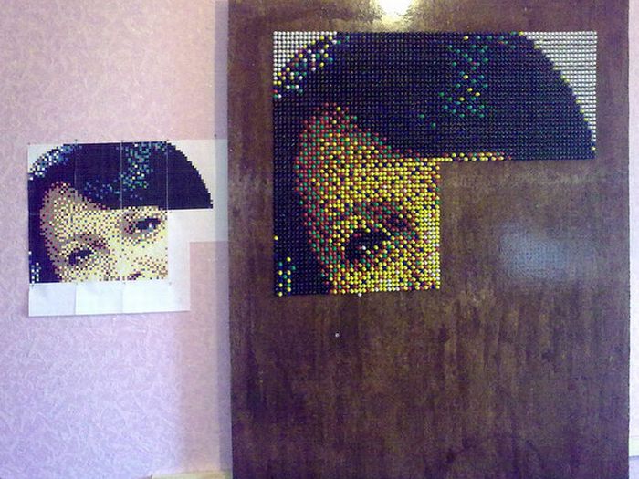 How to Create a Push Pin Portrait (29 pics)