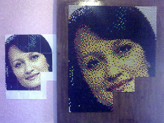 How to Create a Push Pin Portrait (29 pics)