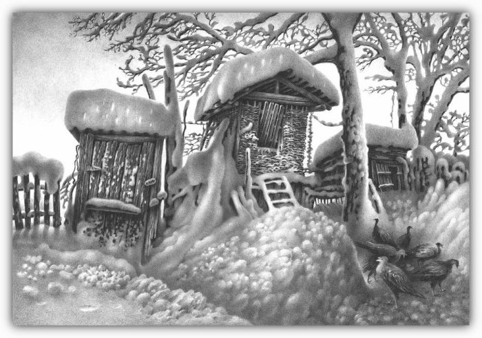 Beautiful Winter Drawings (58 pics)