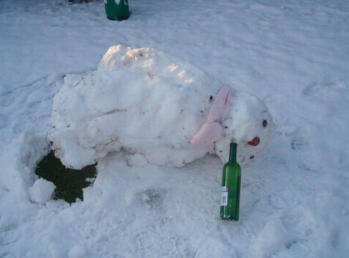 Drunk Snowmen (30 pics)