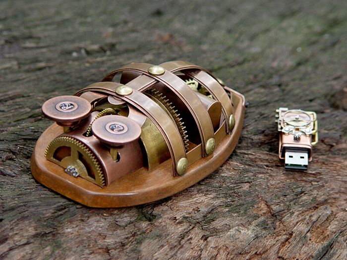 Rhombus Maximus – Wireless Steampunk Mouse (7 pics)