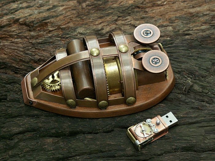 Rhombus Maximus – Wireless Steampunk Mouse (7 pics)