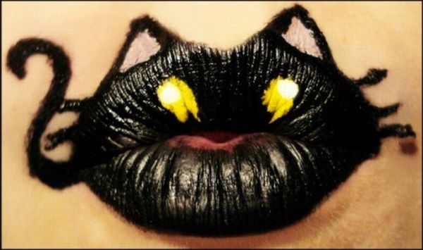 Bodyart on Lips (7 pics)