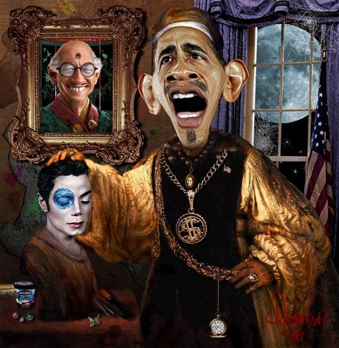 Photo Manipulated Caricatures - President Obama (15 pics)