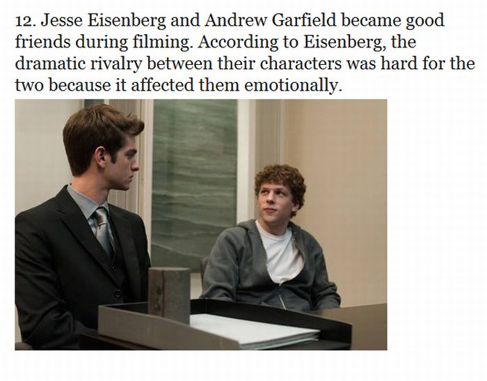 12 Things You Probably Didn’t Know About "The Social Network" (12 pics)