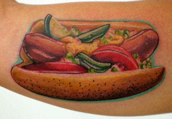 Funny Hot Dog Tattoos (10 pics)