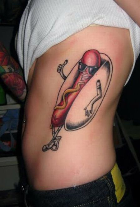 Funny Hot Dog Tattoos (10 pics)