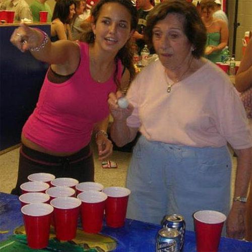 Grandmas Playing Beer Pong (22 pics)