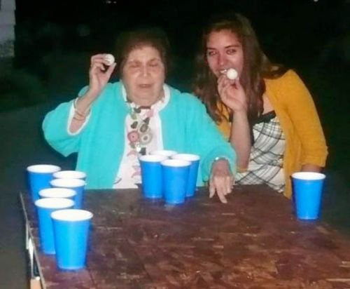 Grandmas Playing Beer Pong (22 pics)