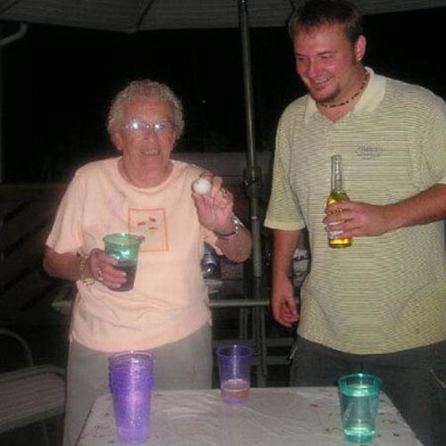 Grandmas Playing Beer Pong (22 pics)