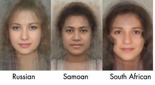 The Average Face of Women Across the World (14 pics)