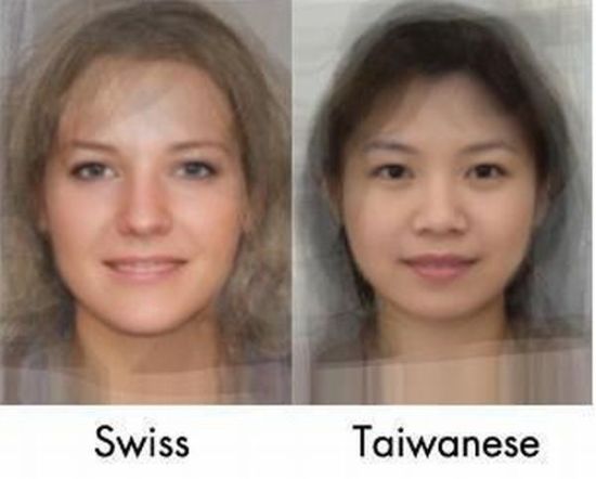 The Average Face of Women Across the World (14 pics)