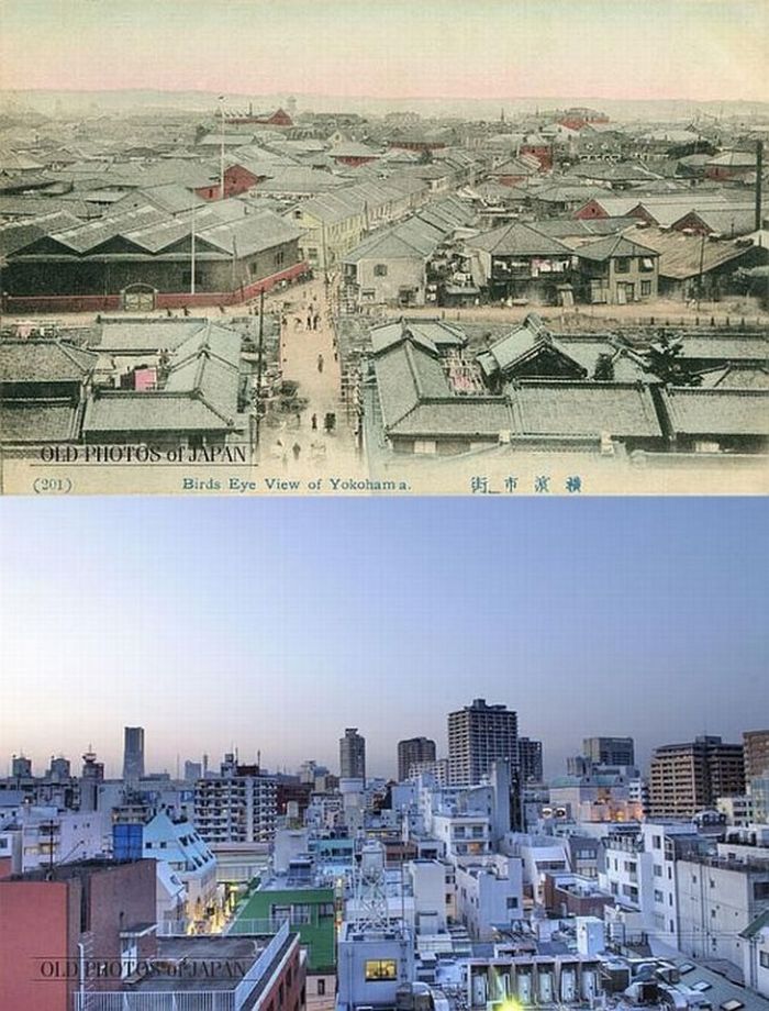 Photos of Japan Then and Now (12 pics)