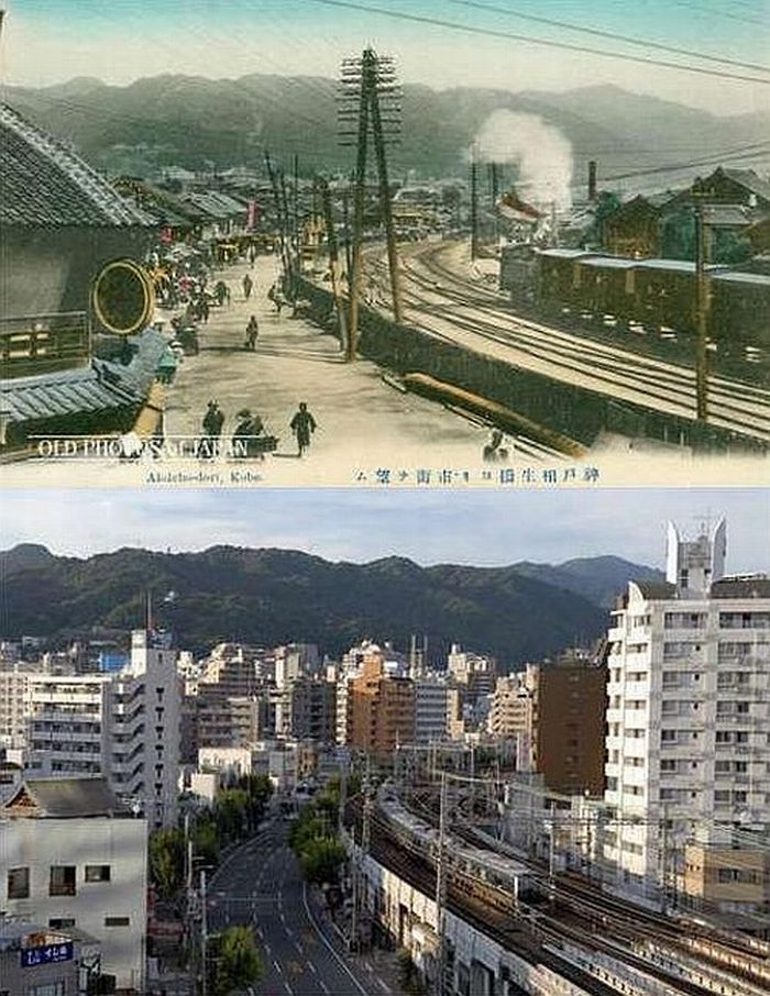 Photos of Japan Then and Now (12 pics)