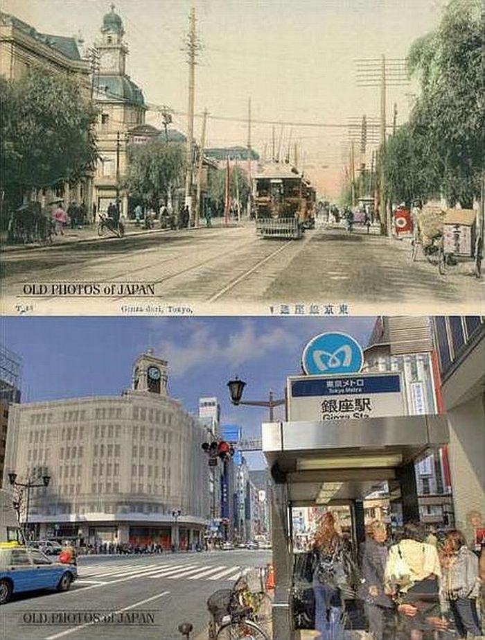 Photos of Japan Then and Now (12 pics)