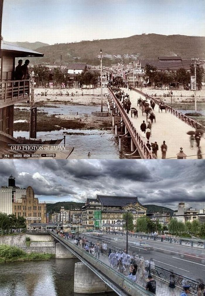 Photos of Japan Then and Now (12 pics)