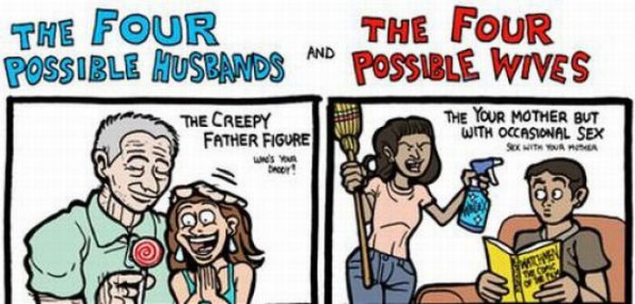 Different Types of Husbands and Wives (4 pics)
