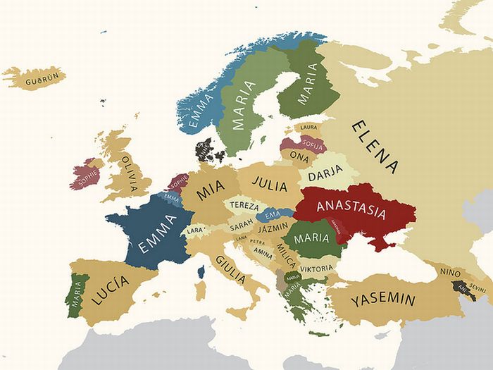 Europe's Most Popular Names (2 pics)