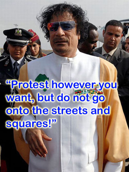 Silliest Gadaffi Quotes (8 pics)