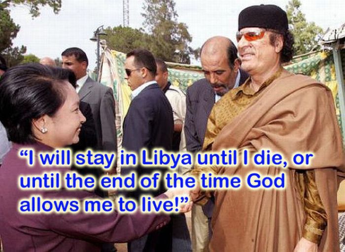 Silliest Gadaffi Quotes (8 pics)