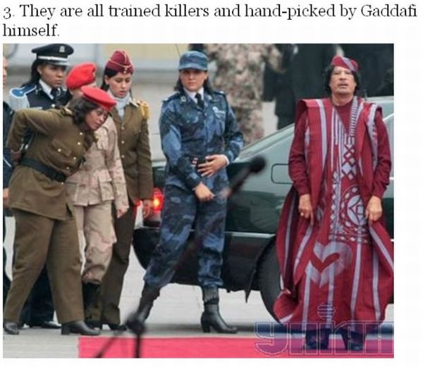 Facts About Gadaffi's Amazonian Guard (7 pics)