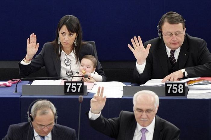 Little Girl in the Parliament (4 pics)
