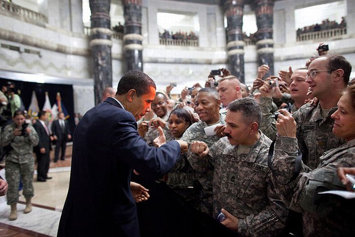 Fist-Bumping Obama (10 pics)
