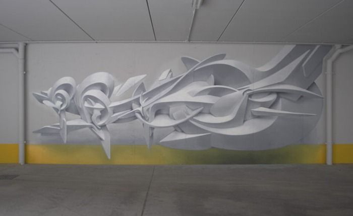 Stunning Three Dimensional Graffiti Art (8 pics)