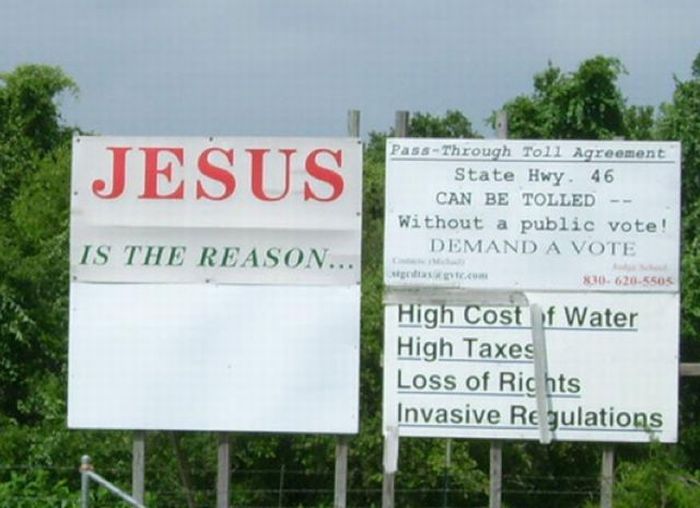 Bad Locations for Jesus Signs (15 pics)