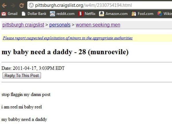 Epic Classified Ad on Craigslist (1 pic)