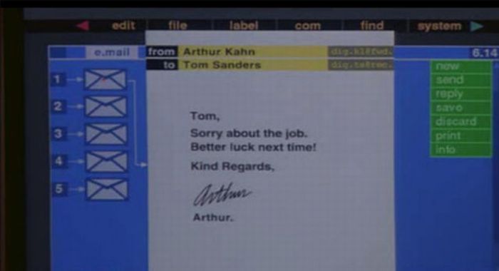 Computer Interfaces in Hollywood Movies (50 pics) Computer Interfaces in Hollywood Movies (50 pics)